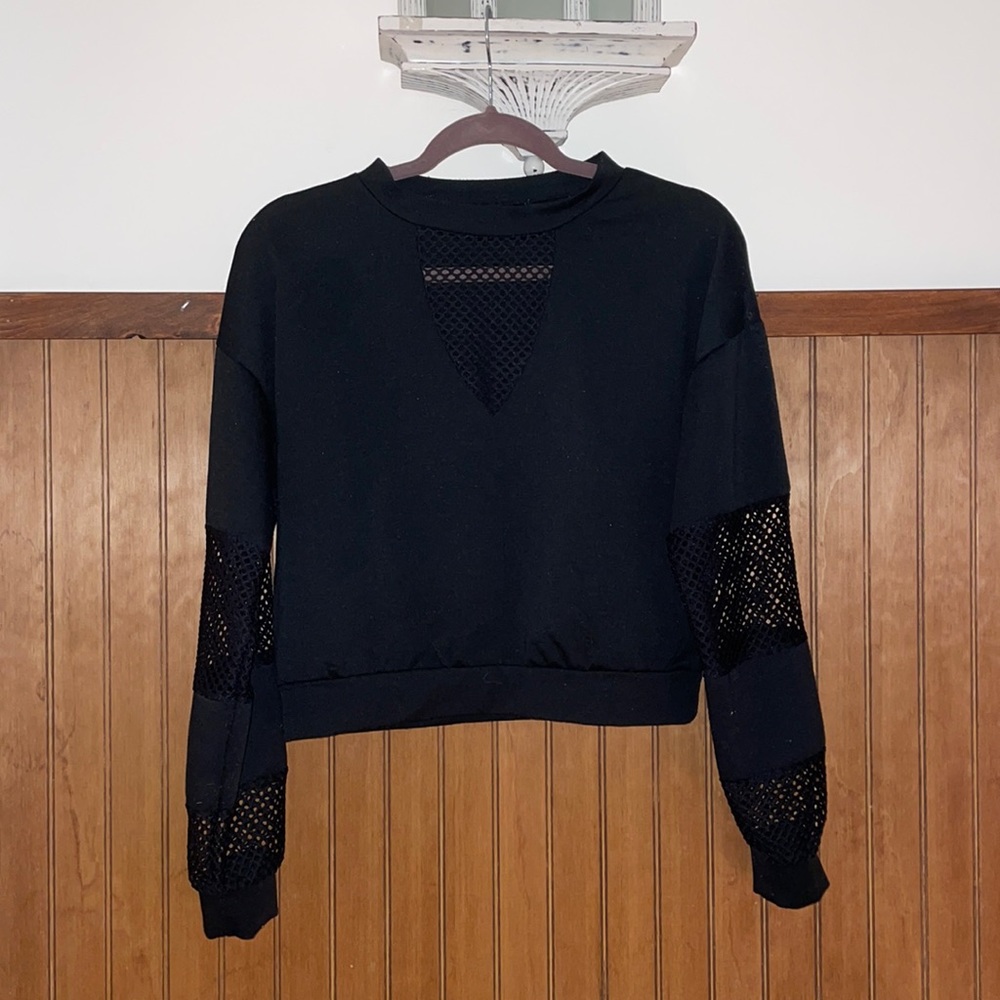 Women’s UNKNOWN BRAND Mesh Sweatshirt!